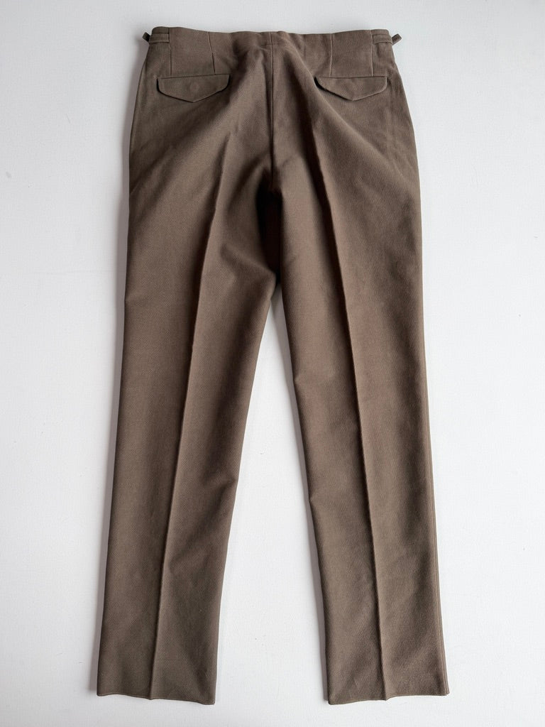 NWOT Ermenegildo Zegna (36W, 54IT) Cotton/Angora Side-Tab Unhemmed Pants
