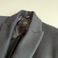 NWT Dolce & Gabbana (50IT / 40R) Black Wool Blend Peak Lapel Topcoat