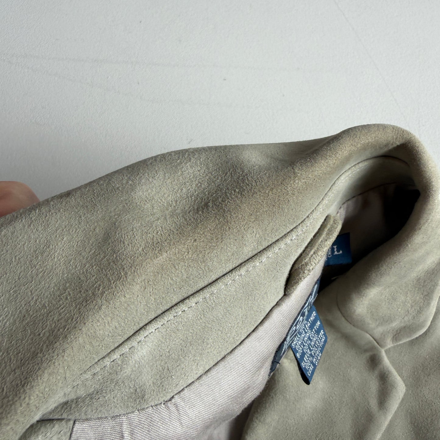 Polo Ralph Lauren (L / 42L) Sage Suede Leather Heavy Western Sport Coat