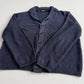 Paul Stuart (L) 100% Linen Indigo Dyed Knit Cardigan Sweater