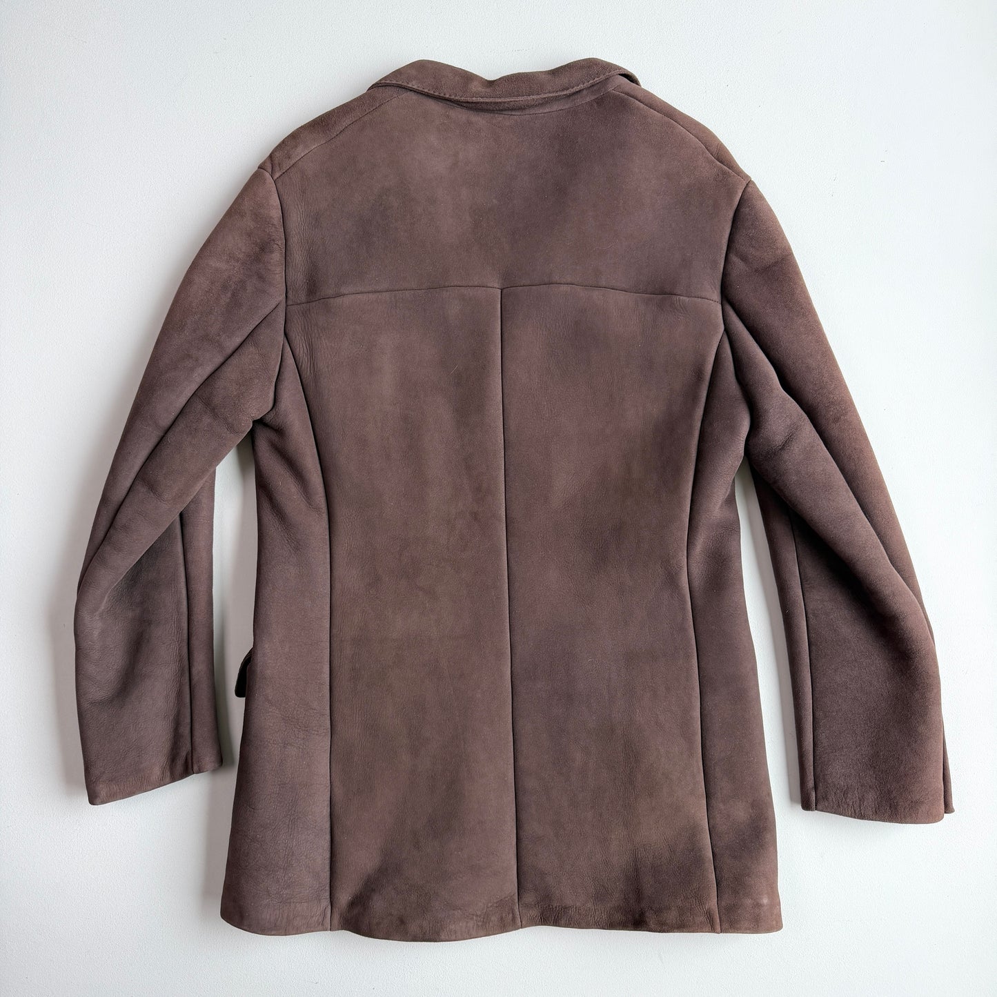 Ralph Lauren Purple Label (M) Lambskin Leather Suede Shearling Jacket