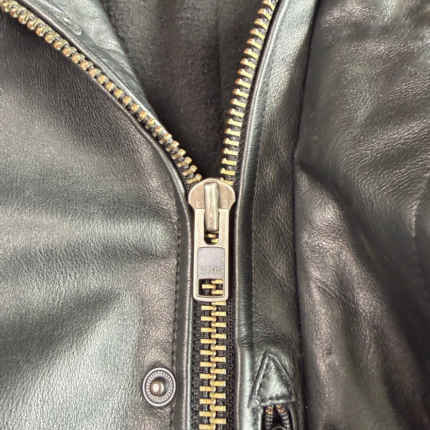 Polo Ralph Lauren (XL) Black Leather Field Coat