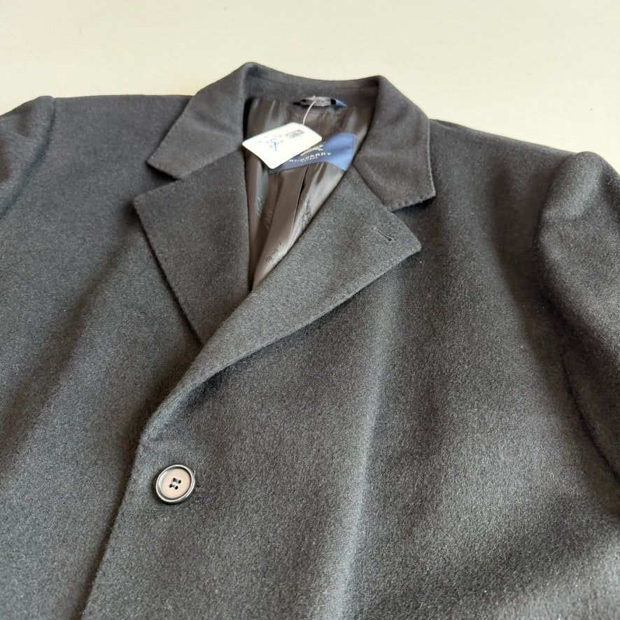 NWT Burberry (48L / 58L) 100% Cashmere Black Overcoat
