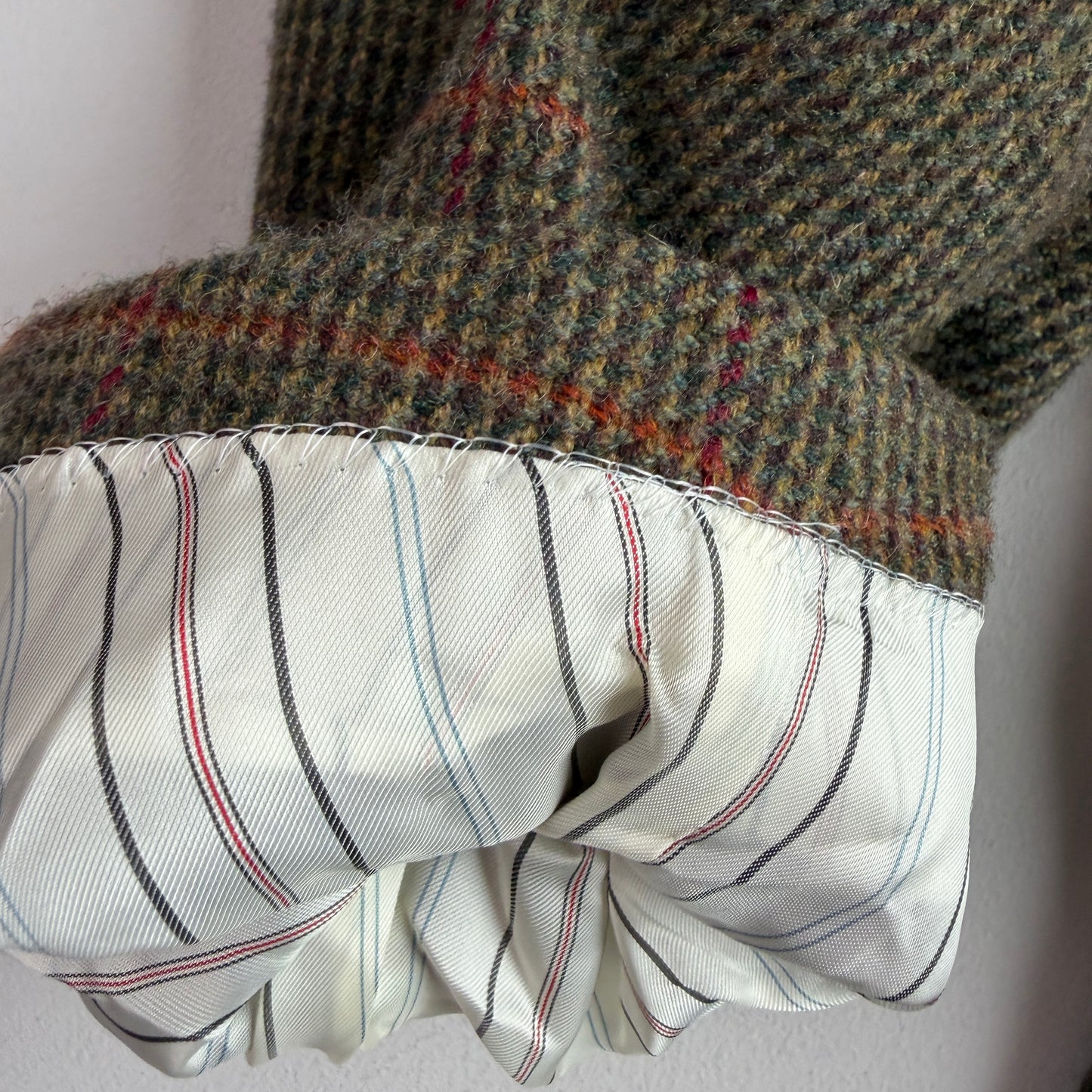 Polo Ralph Lauren (40L) Wool/Cashmere Flannel Overcheck Hacking Jacket
