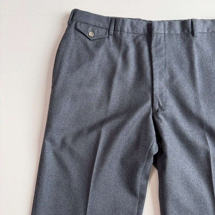 VNTG Polo Ralph Lauren (37x33) Slate Blue 100%Wool Trouser Pants