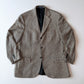 VNTG Polo Ralph Lauren (40R) 100% Silk Herringbone Beige/Black Sports Coat