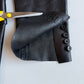 Gucci (48IT) Leather Unlined Black Surgeon Cuff Sport Coat