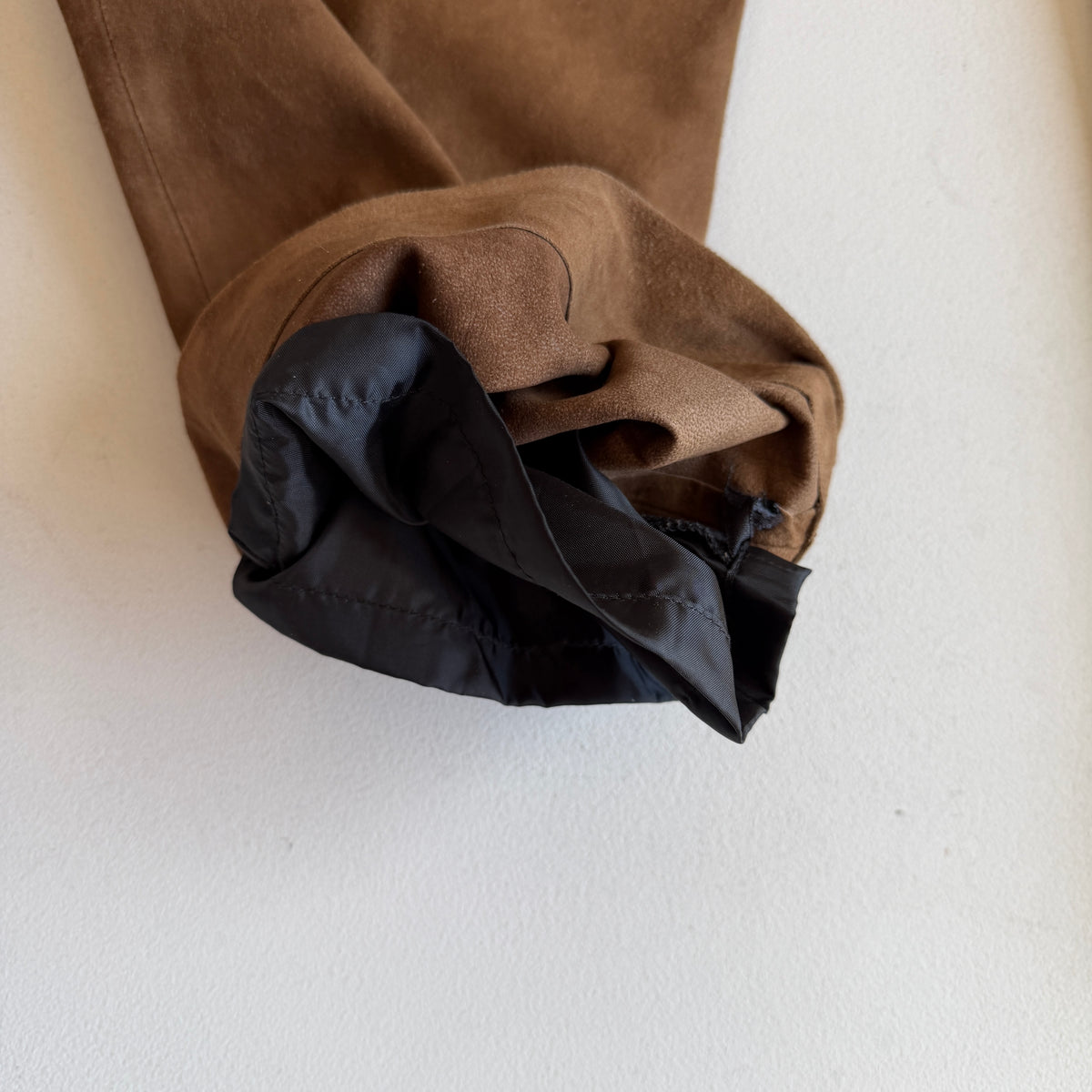 Ralph Lauren Polo Sport (33x30) Suede Leather Brown Lined Pants