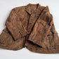Polo Ralph Lauren (46R) Half-Norfolk Reverse Suede Leather Brown Sport Coat