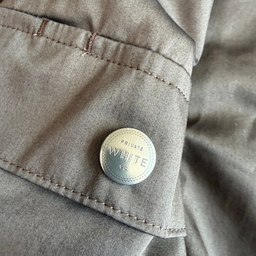 NWT Private White VC (3 / S) Brown Moleskin Cotton Blend Bomber Jacket