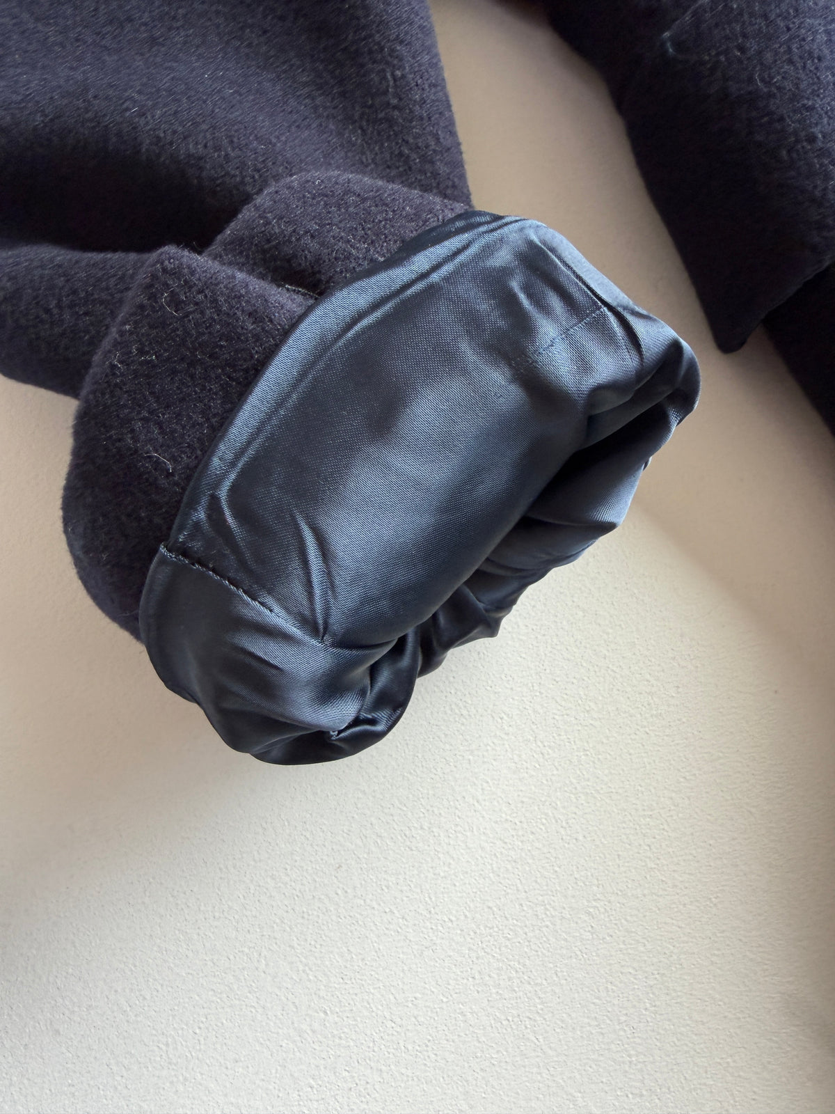 Polo Ralph Lauren (40R) Navy Blue 100% Wool Melton Overcoat