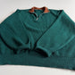 Paul Stuart (L) 100% Cashmere Emerald Green Quarter-Zip Sweater