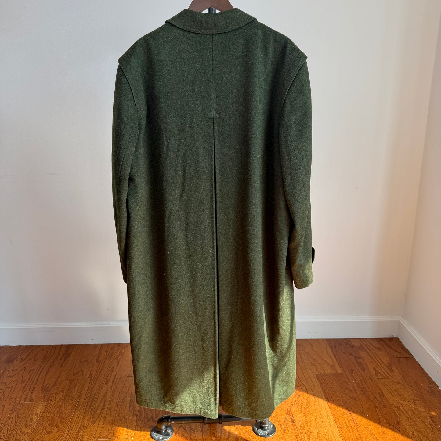 VNTG Burberry (44L / 46L) Loden MADE IN AUSTRIA Wool/Alpaca Nova Check Coat