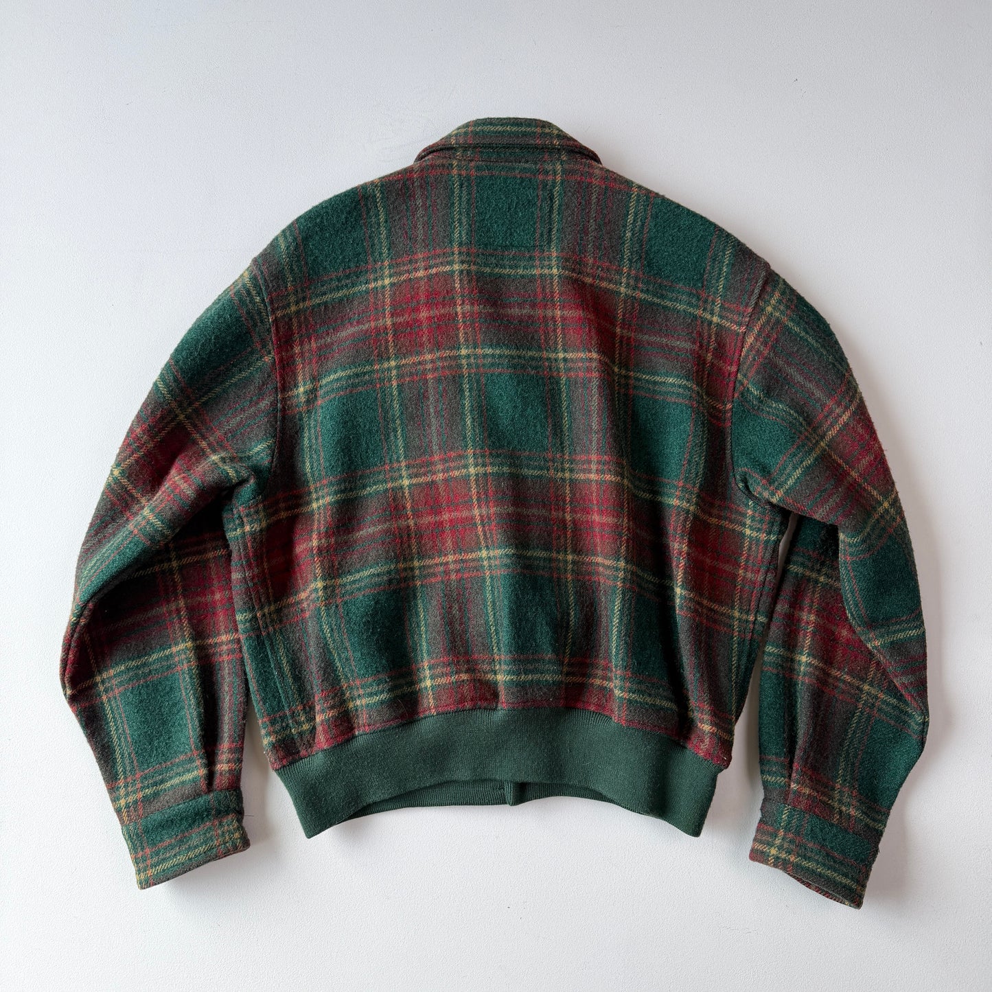 VNTG Polo Ralph Lauren (L) Wool Plaid Sportsman Button Jacket