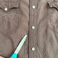 RRL Ralph Lauren (L) Plum Pearl Snap Dyed Western Shirt