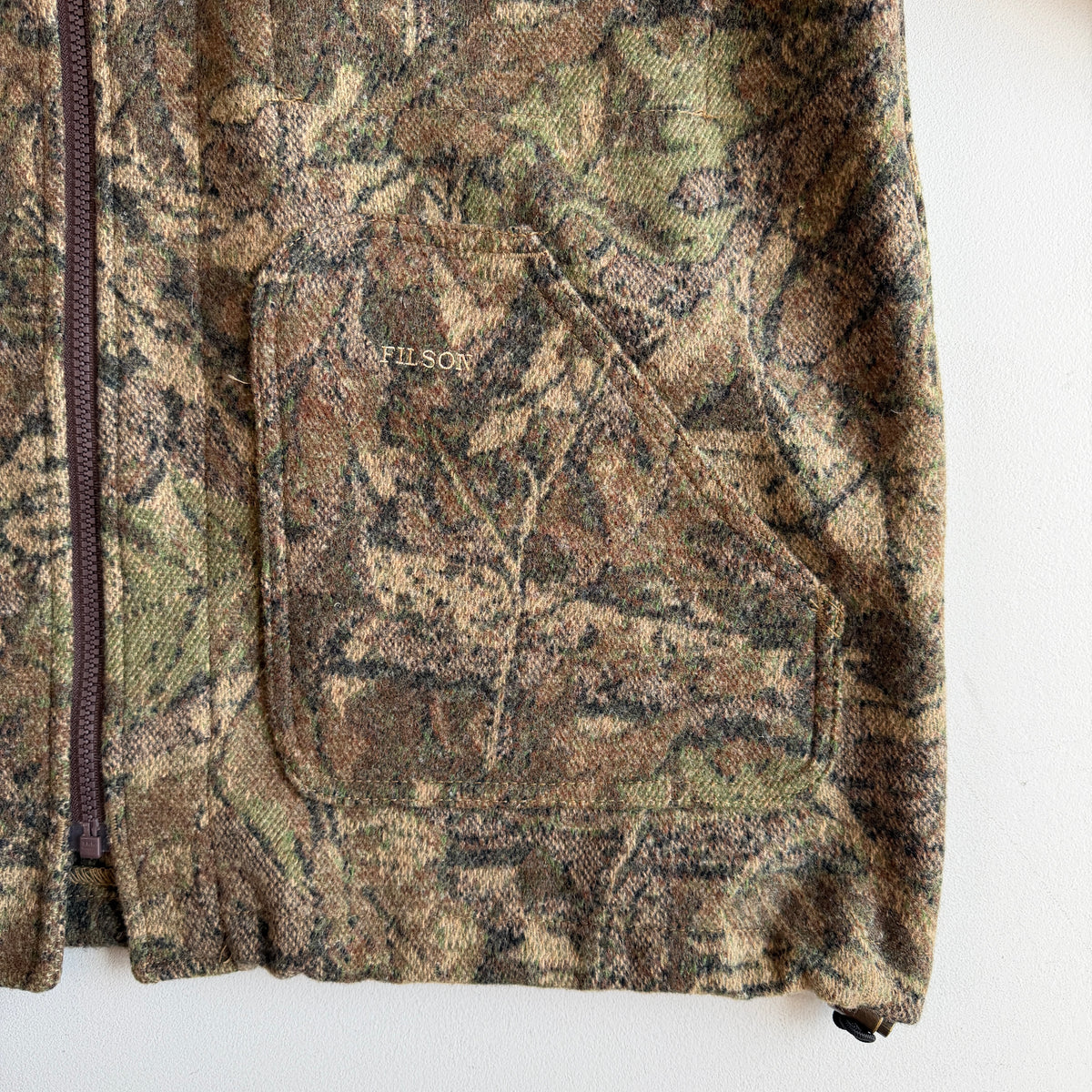 Filson (XL) 122-TM Wool Timber Camo Zip Jacket