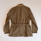 Polo Ralph Lauren (42L) Wool Tweed Olive Overcheck Field Belted Sport Jacket Coat