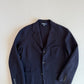 VNTG Polo Ralph Lauren (L) Wool Flannel Unstructured Navy Blue Sport Coat