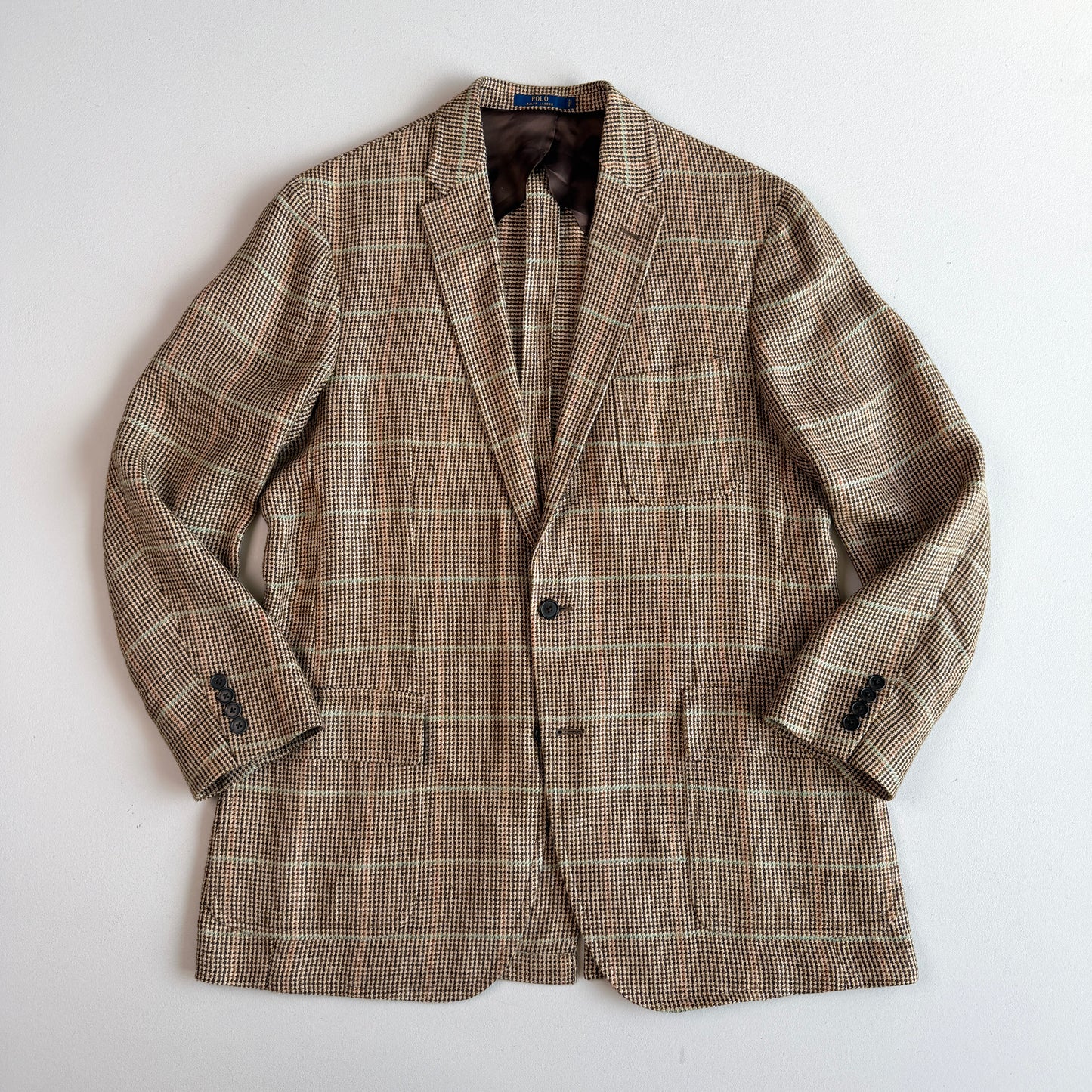 Polo Ralph Lauren (44L) Linen/Silk Overcheck Soft Tailored Sport Coat