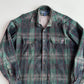 RARE! Polo Ralph Lauren (M) Suede Leather Plaid Tartan Button Front Shirt VNTG