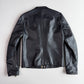 Dolce & Gabbana (48IT / M) Black Leather Brass Zipper Cafe Racer Jacket