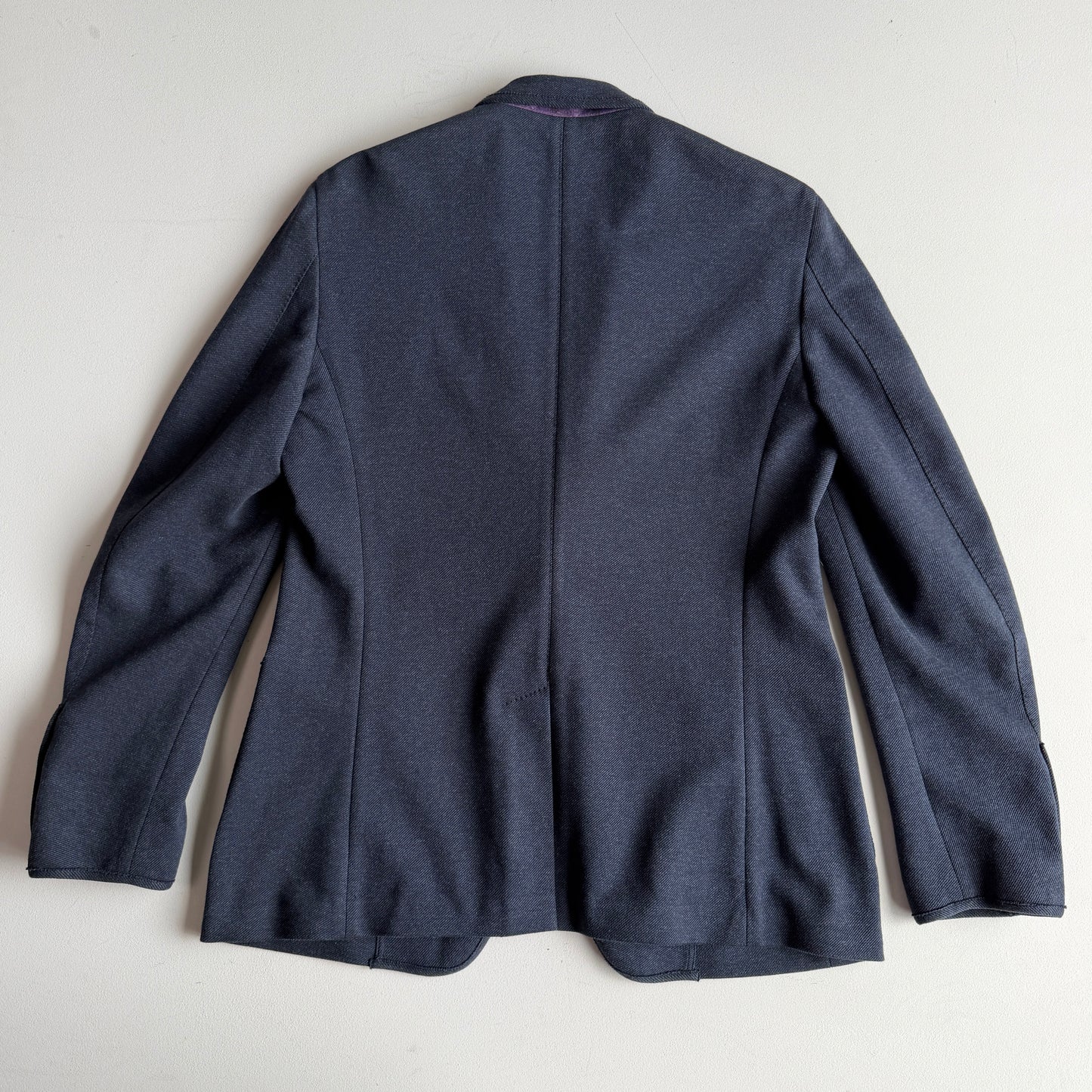 Burberry (52IT) Cotton Blend Lightly Structured Blue Sports Jacket