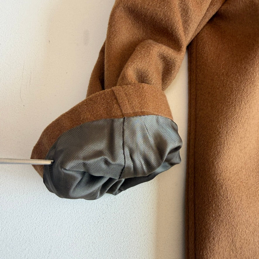 Ermenegildo Zegna (48IT / S) 100% Cashmere Tawny/Burnt Orange Flannel Car Coat