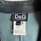 Dolce & Gabbana (50IT) Slate Blue/Teal Leather Single Button Sport Coat