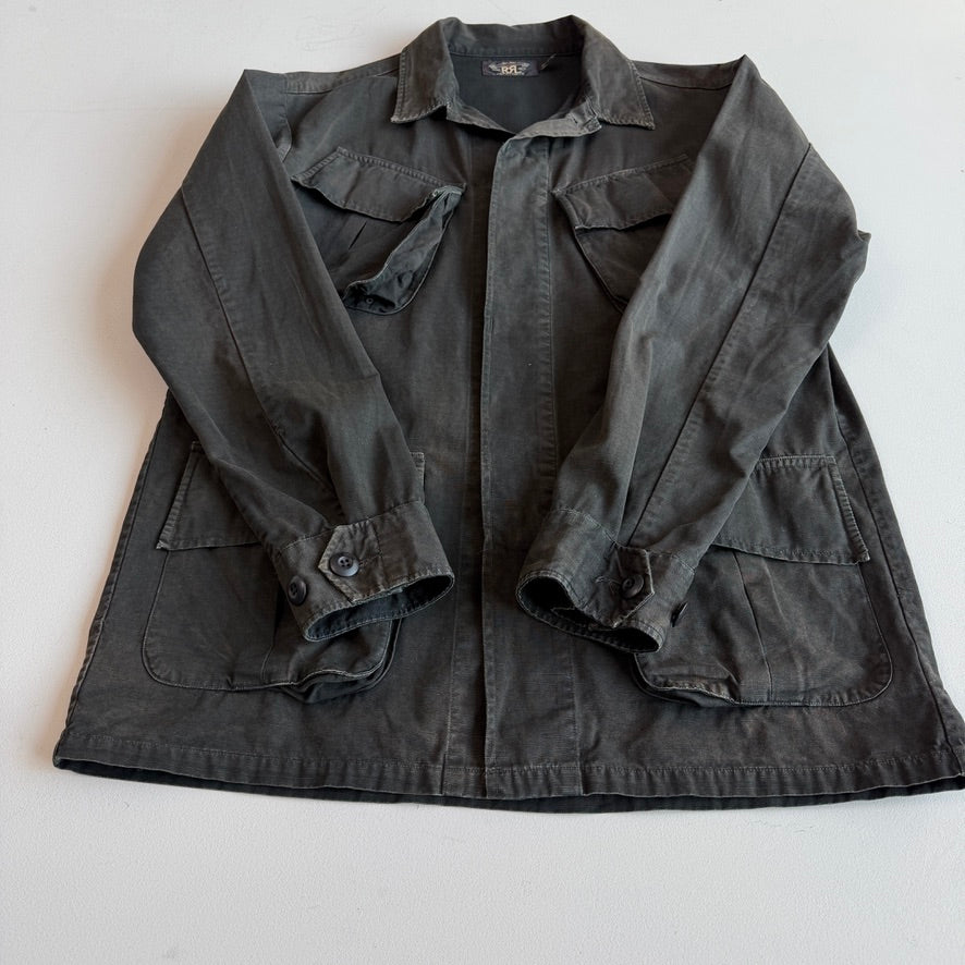 RRL Ralph Lauren (M) Rip-Stop Canvas Utility Patch Pocket Overshirt