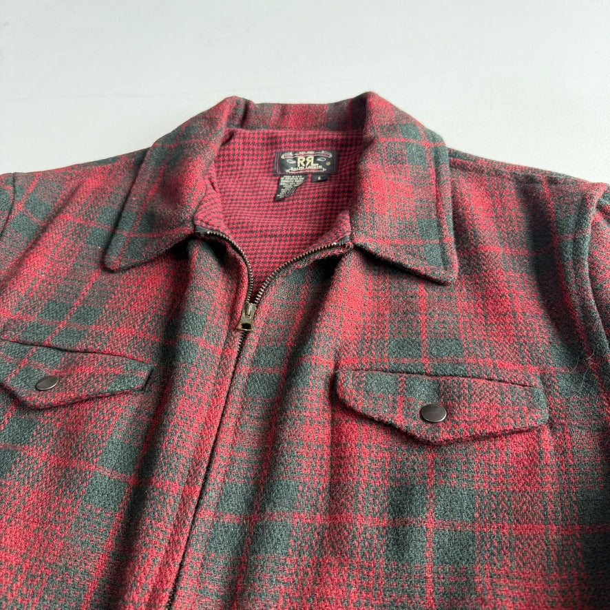 VNTG RRL Ralph Lauren (L) Wool Red/Green Plaid Hunting Field Coat