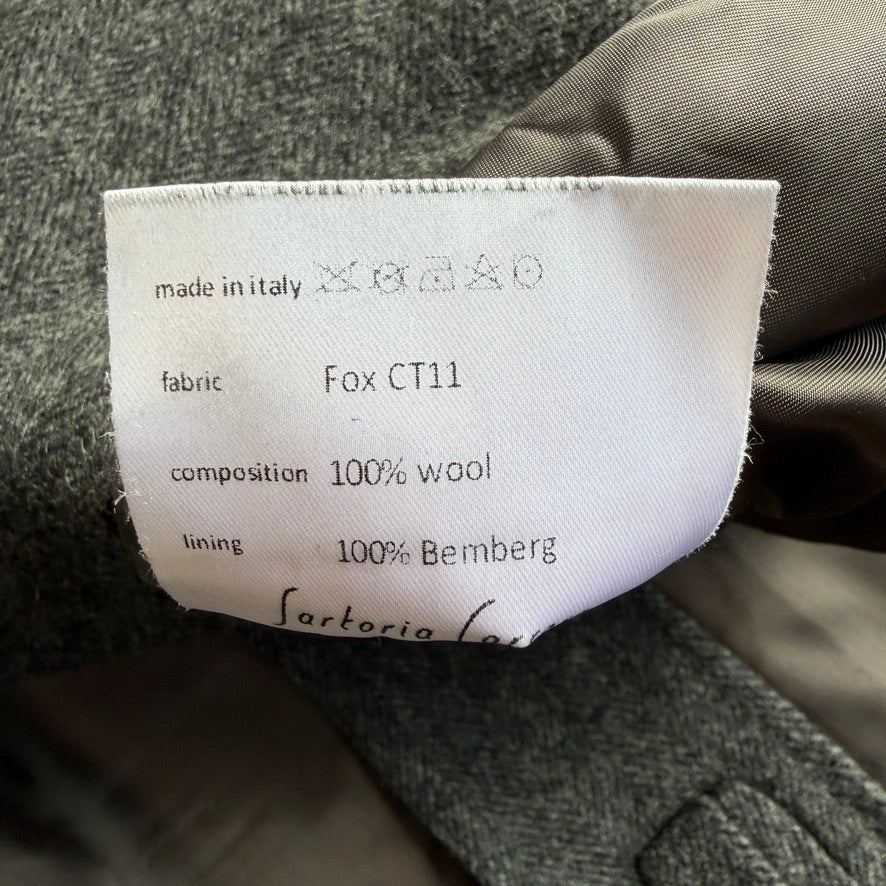 No Man Walks Alone x Sartoria Carrara (42 /52) Fox Bro Wool Double Breast Coat