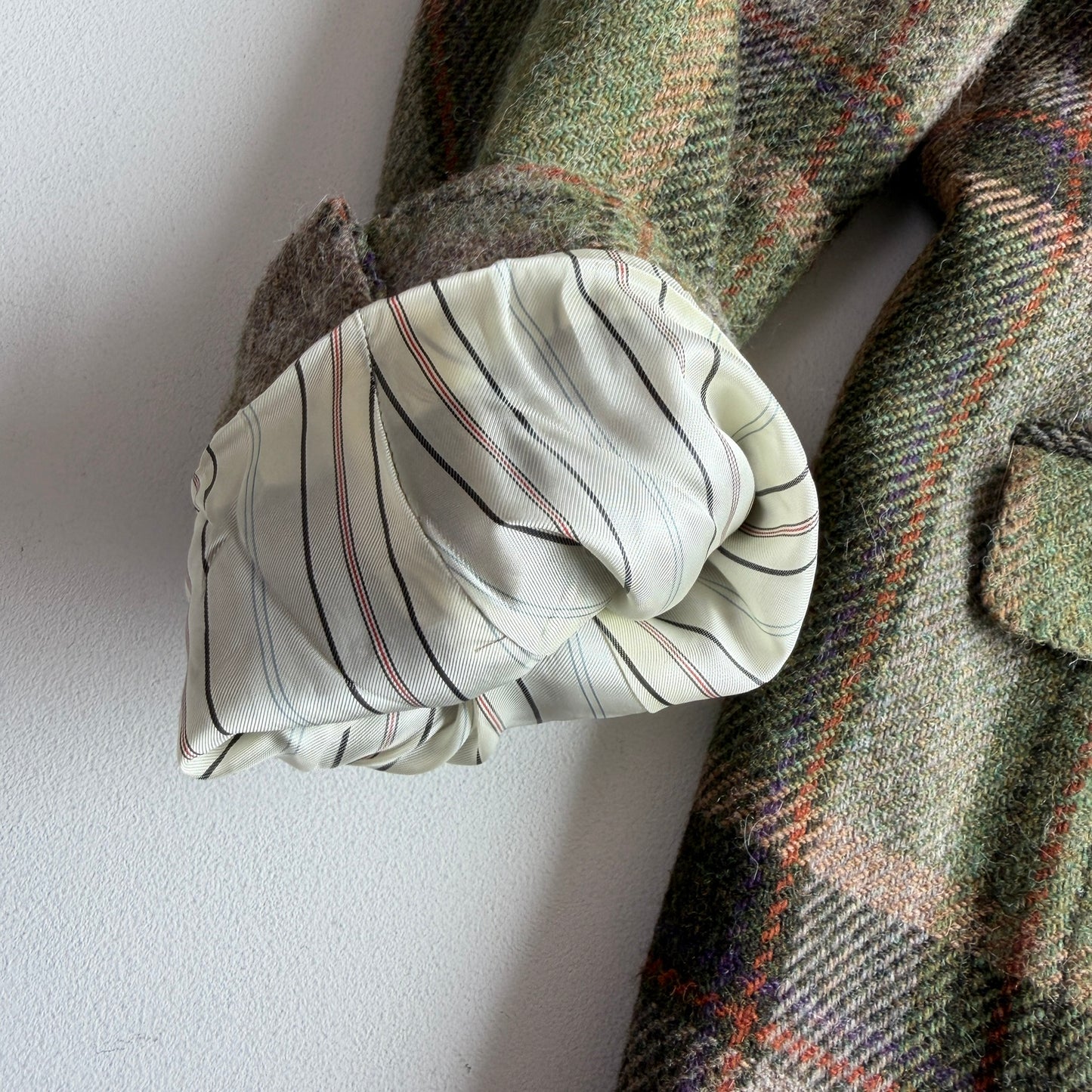 Polo Ralph Lauren (46R) Wool/Alpaca Tweed Plaid Unstructured Green Sport Coat