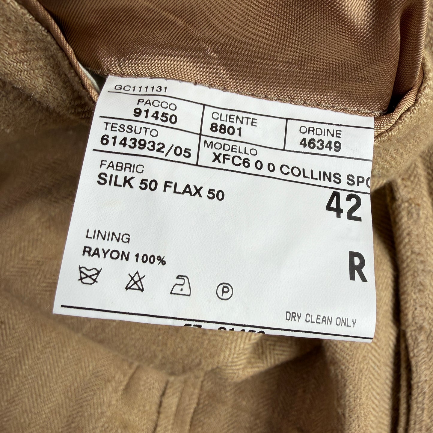 Polo Ralph Lauren (42R) Half-Norfolk Linen/Silk Slub Herringbone Sport Coat
