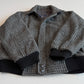 VNTG Burberry (40 / L) Tweed Wool Gray Raglan Sleeve Jacket