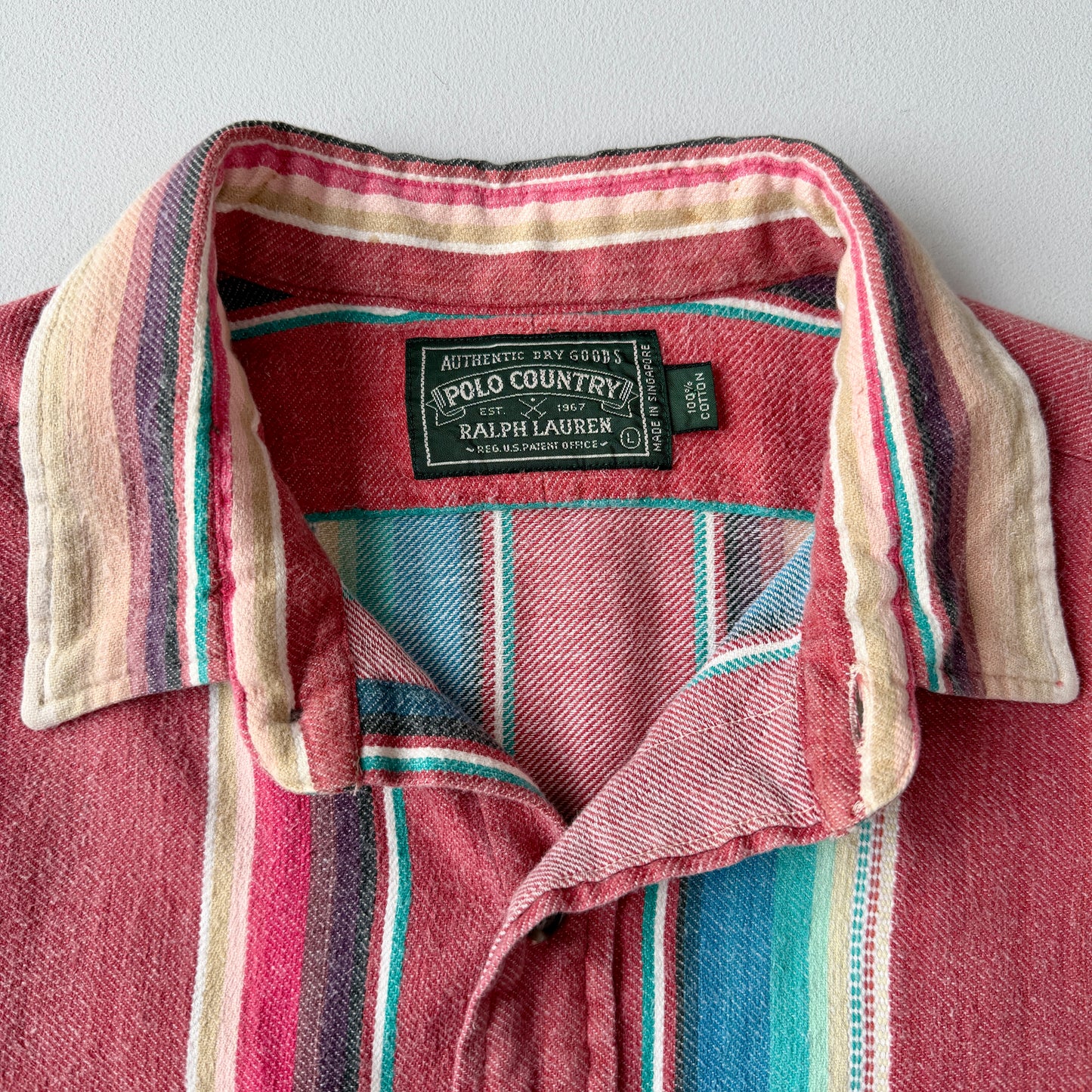 VNTG Ralph Lauren Polo Country (L) Southwest Blanket Cotton Shirt