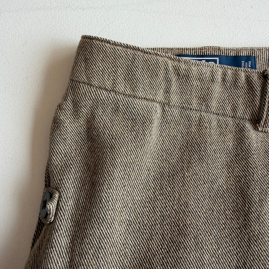 VNTG Polo Ralph Lauren (36x33) Taupe Cotton Twill Cargo Utility Pants