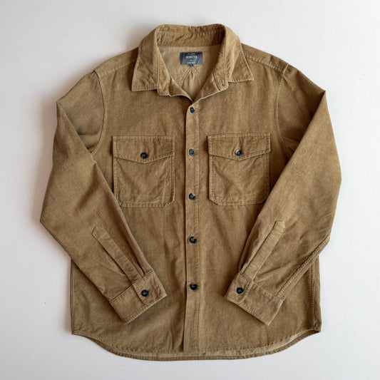 MINT! Private White V.C. (5 / L) Peanut Brown Corduroy Button Overshirt