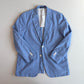 J.Press (44L) Sky Blue Chambray 3/2 Roll Lightly Structured Sport Coat