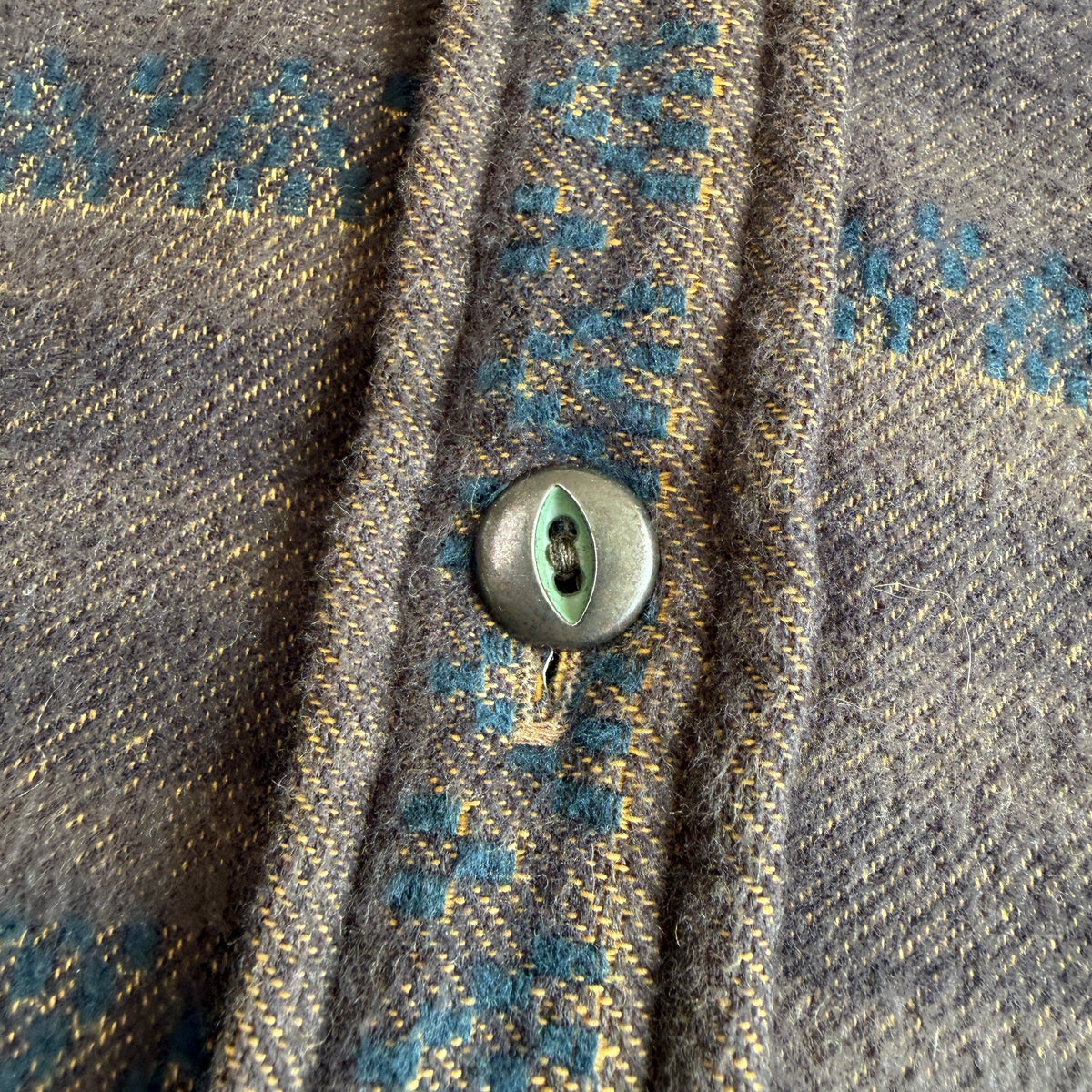 RRL Ralph Lauren (M) Southwest Striped Jacquard Cotton Work Overshirt