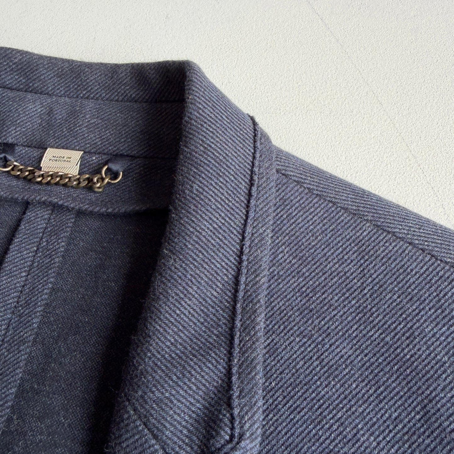 Burberry (52IT) Cotton Blend Lightly Structured Blue Sports Jacket