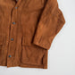 Burberry (XL) Suede Leather Tawny Nova Check Lined Field Coat