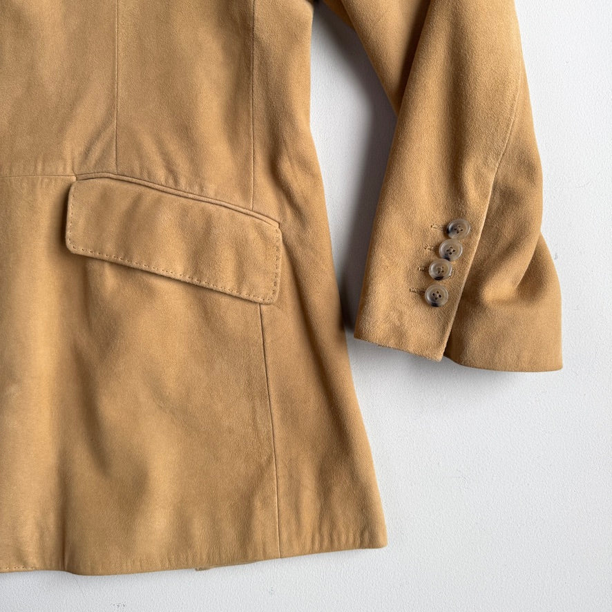 NWT Polo Ralph Lauren (L) Hacking Equestrian Suede Leather Tan Sports Jacket Coa