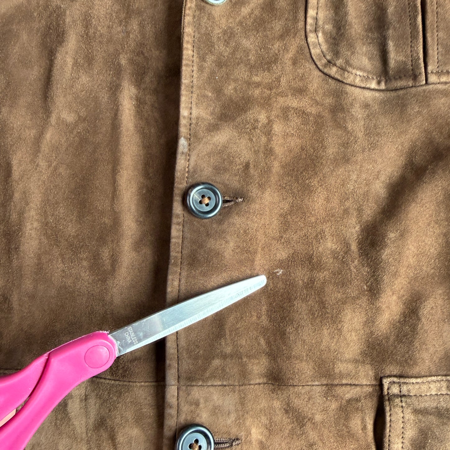 Polo Ralph Lauren (46R) Half-Norfolk Reverse Suede Leather Brown Sport Coat