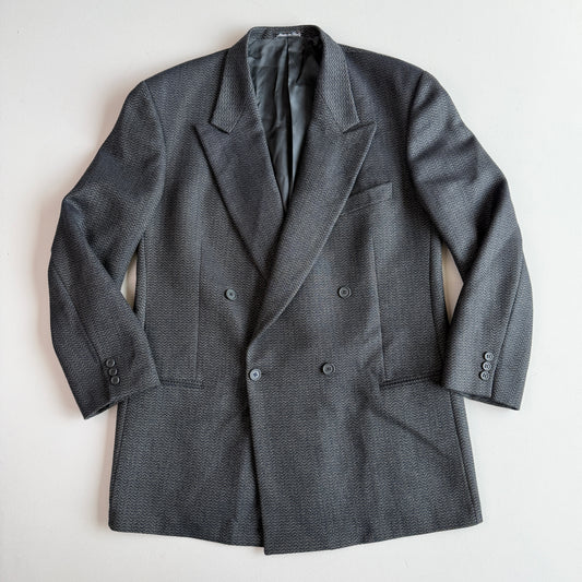 VNTG Giorgio Armani (44L) Double Breast Peak Lapels Wool Sport Coat