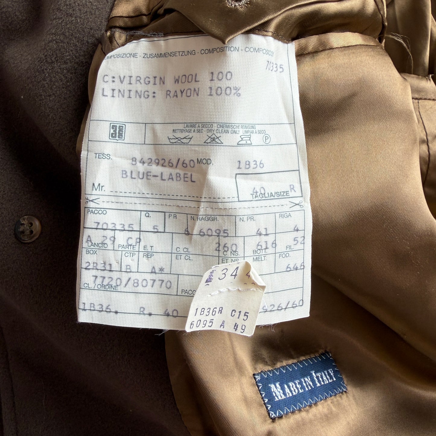 Polo Ralph Lauren (40R) Olive Green 100% Wool Balmacaan Raglan Overcoat