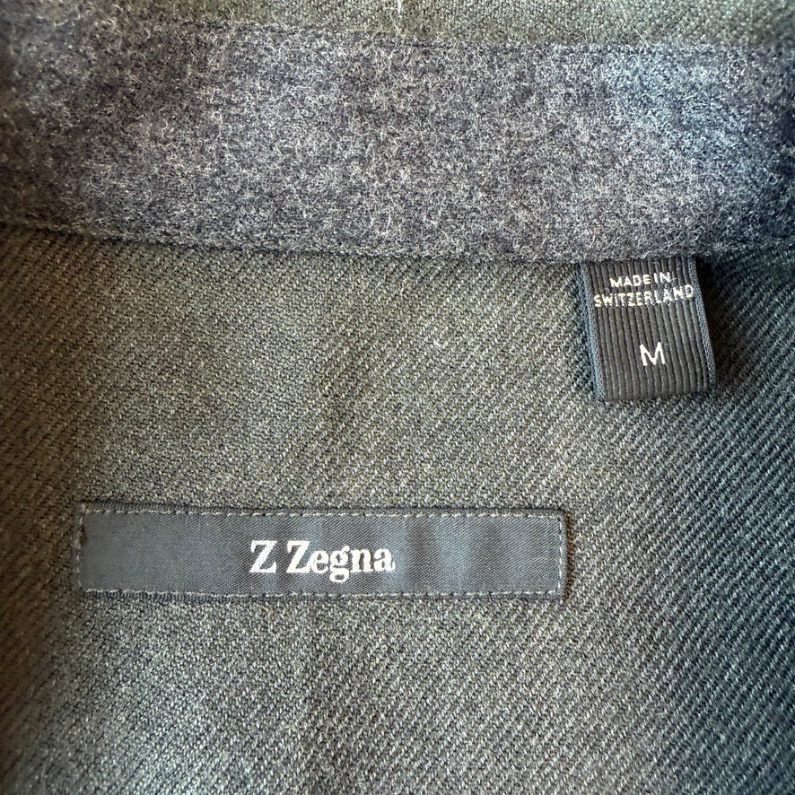 Z Zegna (M) Loden Green Unstructured Linen/Cotton/Wool Sport Coat