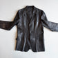Gucci (48IT) Leather Unlined Black Surgeon Cuff Sport Coat
