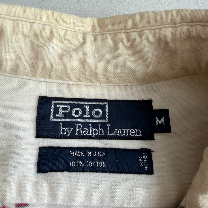 VNTG Polo Ralph Lauren (M) Arctic Sled Dog Flannel Cotton Shirt