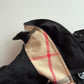 Burberry (54R) Black Poly/Cotton Double Breast Trench Coat