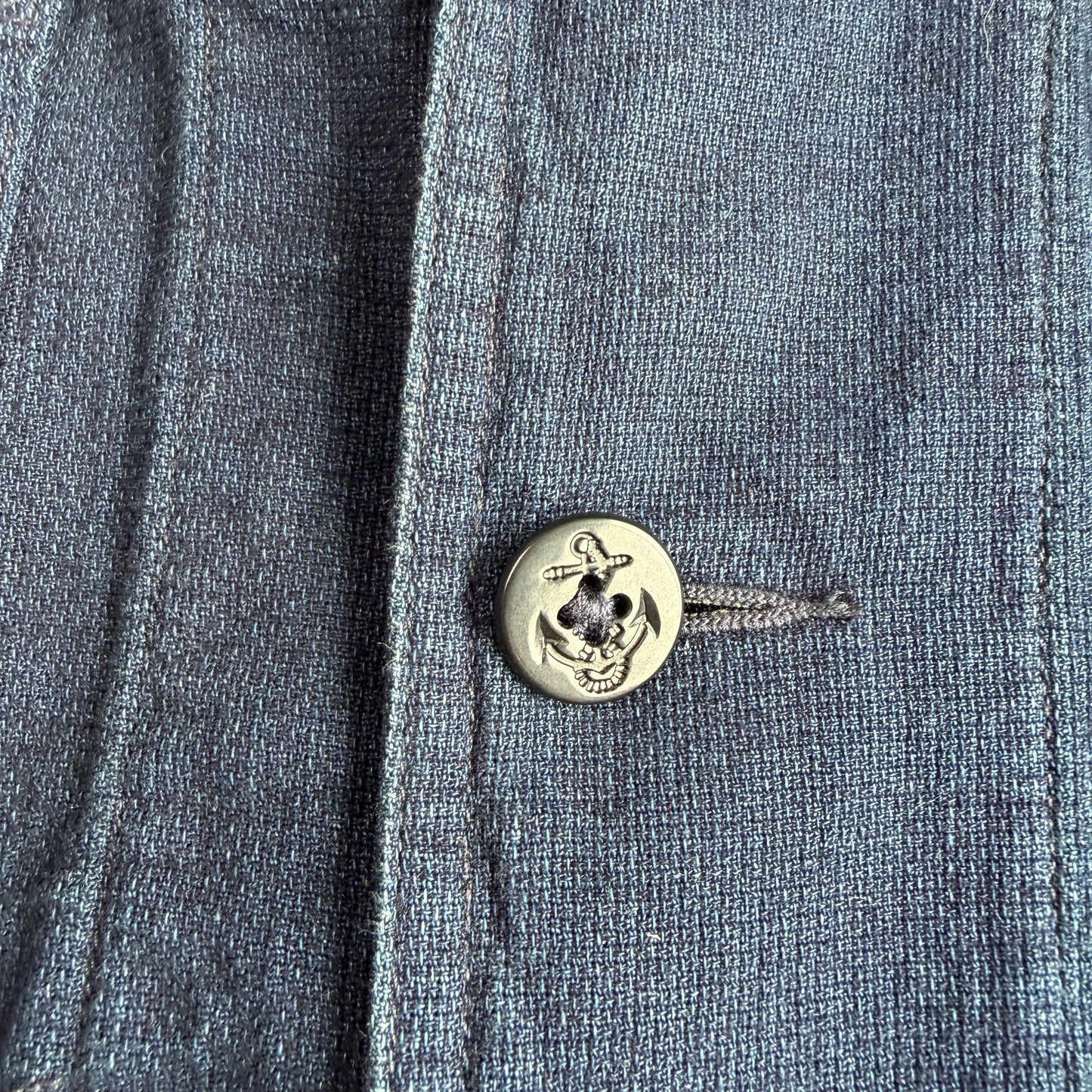 RRL Ralph Lauren (M) Indigo Dyed Cotton Naval Sport Chore Coat